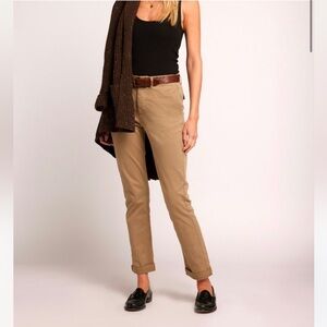 Current/Elliott The Captain Khaki Casual Trouser Pants Size 28 Nwt